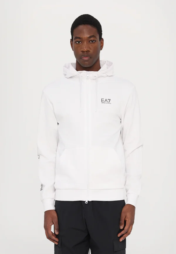 Kapuzenpullover - white/black