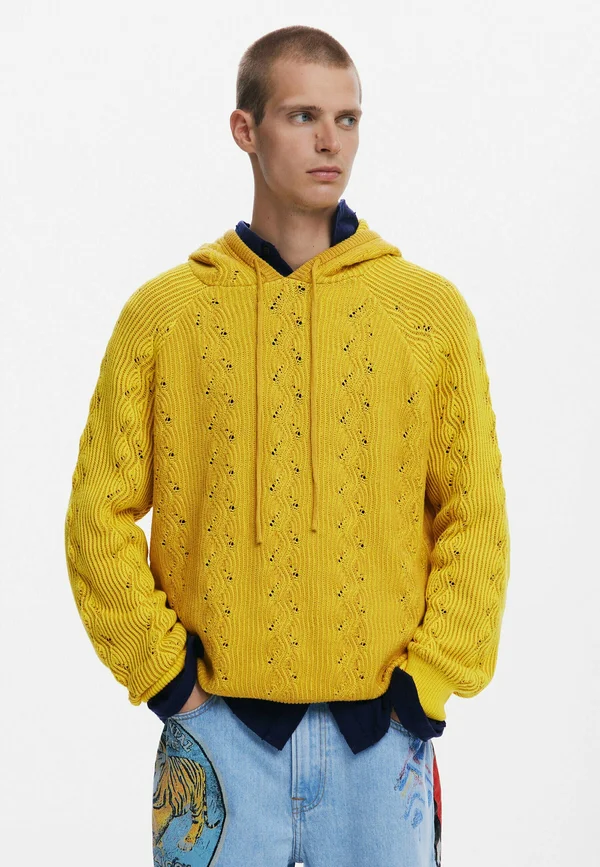 Kapuzenpullover - yellow