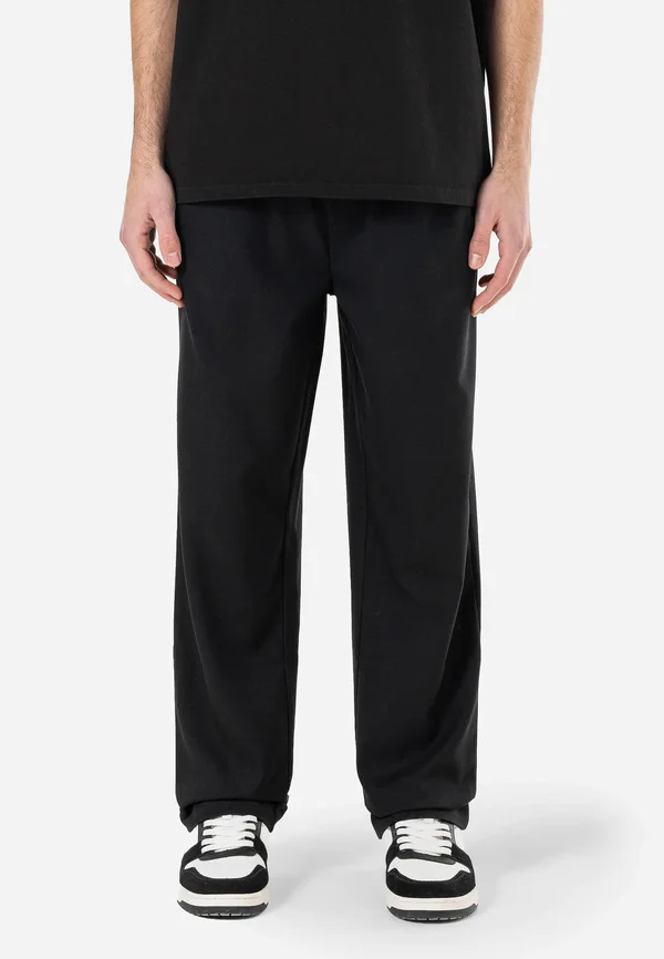 KARAN REGULAR SMART PANTS UNISEX - Stoffhose - black