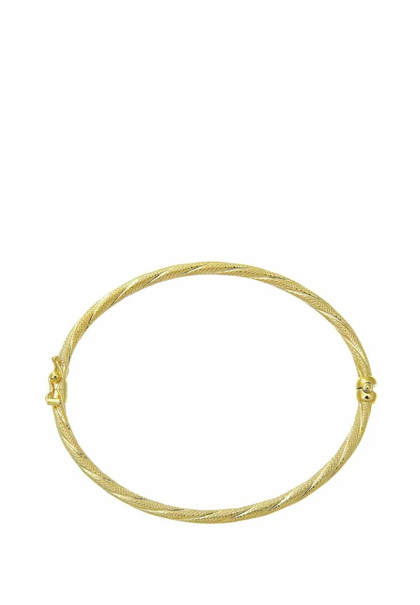 KARAT CUT TWISTED STRIPE BANGLE OF DIAMETER - Armband - yellow gold-coloured