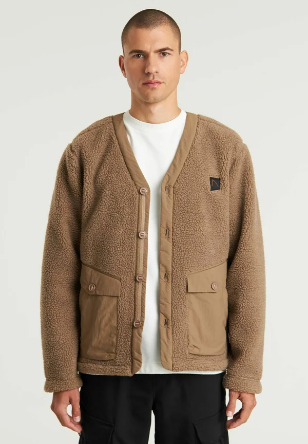 KARO - Fleecejacke - beige