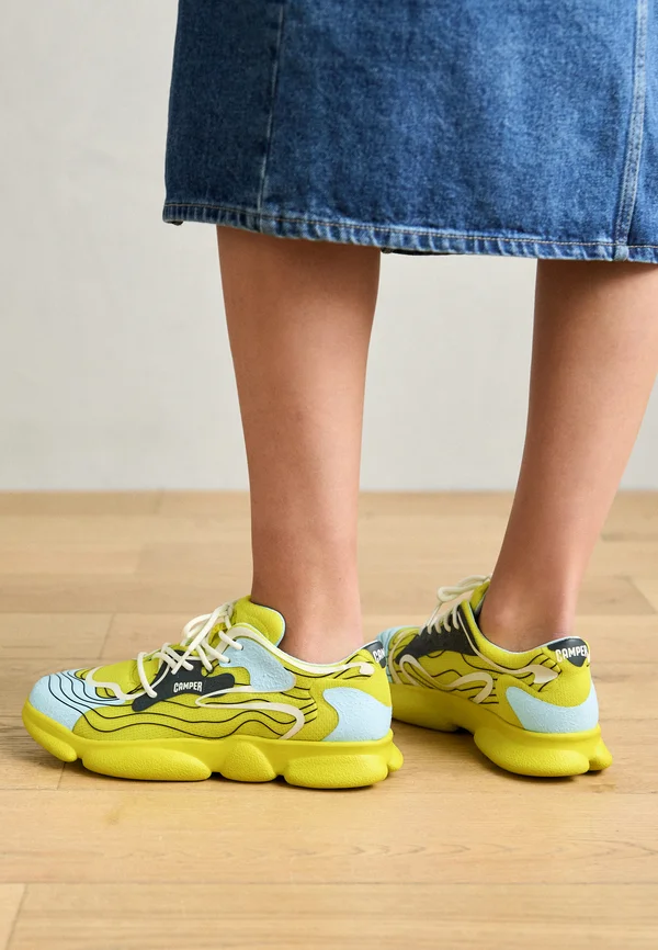 KARST UNISEX - Sneaker low - gelb/blau