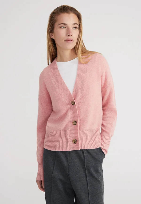 KASCH-MIR CARDIGAN - Strickjacke - coral melange