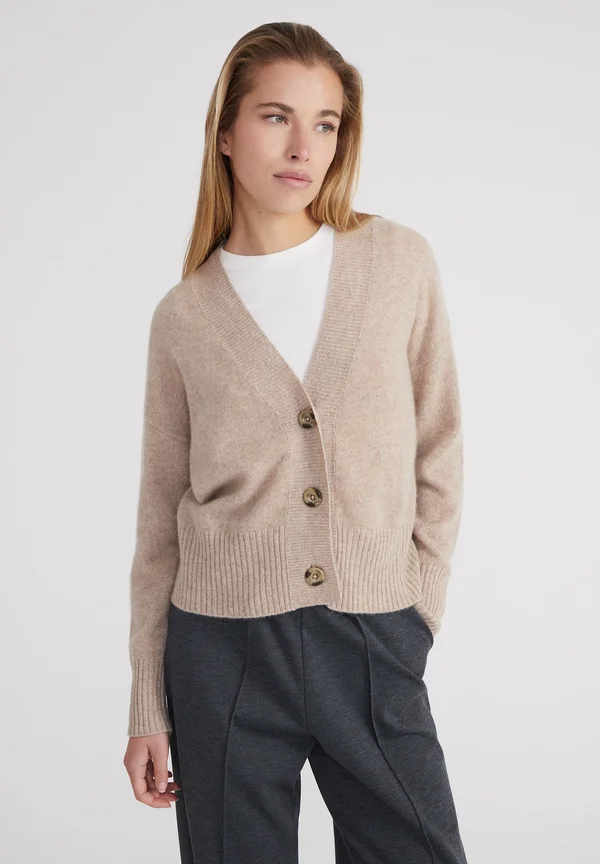 KASCH-MIR CARDIGAN - Strickjacke - nougat