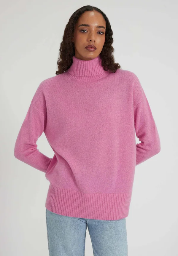 KASCH-MIR OVERSIZED TURTLE NECK - Strickpullover - candy pink