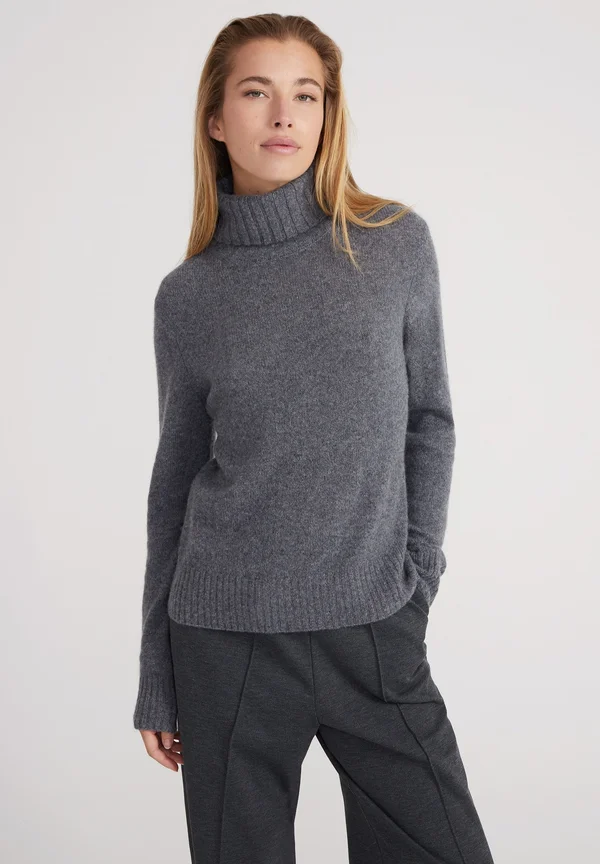 KASCH-MIR TURTLENECK - REGULAR - Strickpullover - grey melange