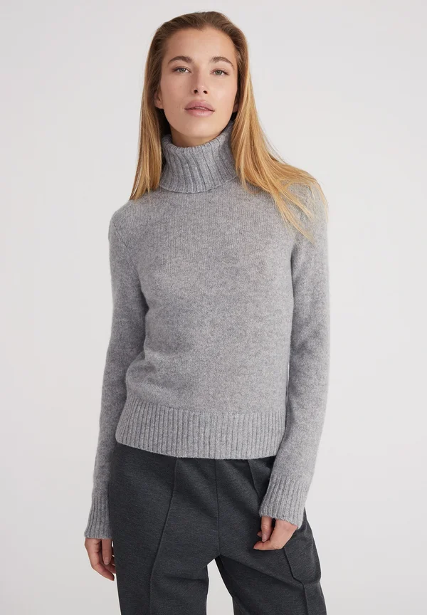 KASCH-MIR TURTLENECK - REGULAR - Strickpullover - light grey melange