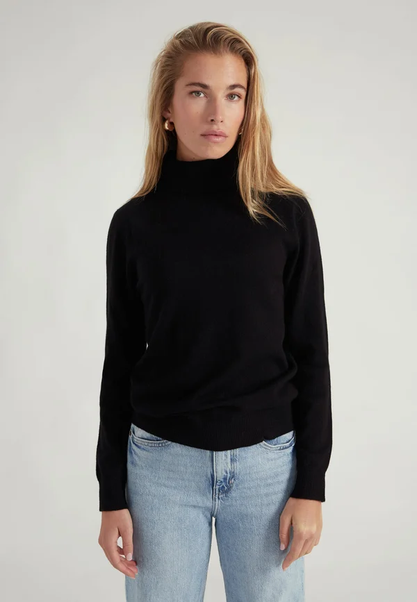 KASCH-MIR TURTLENECK - SLIM - Strickpullover - black
