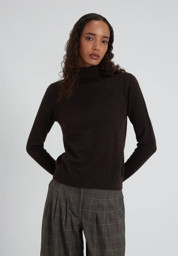 KASCH-MIR TURTLENECK - SLIM - Strickpullover - coffee