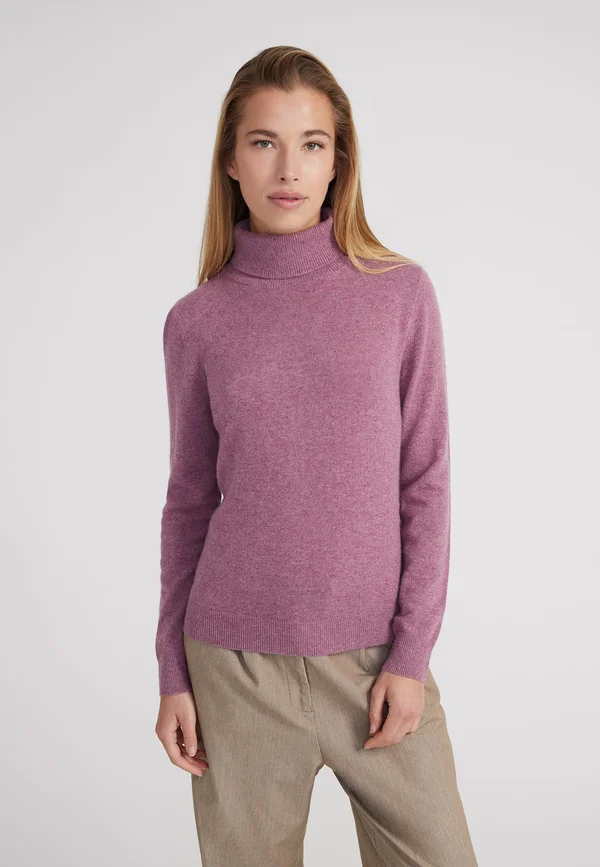 KASCH-MIR TURTLENECK - SLIM - Strickpullover - dull rose
