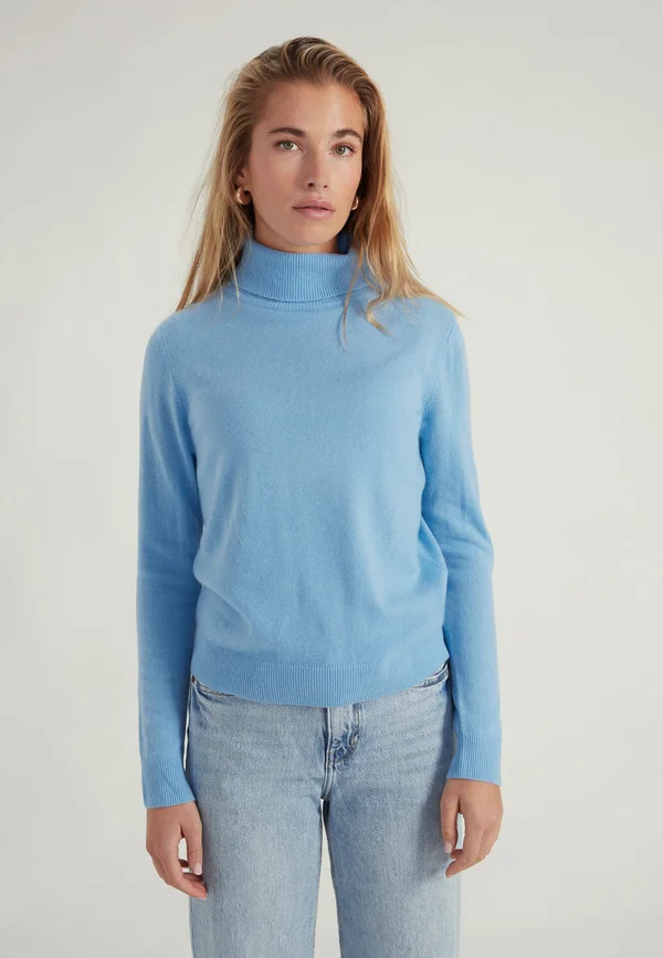 KASCH-MIR TURTLENECK - SLIM - Strickpullover - icy blue