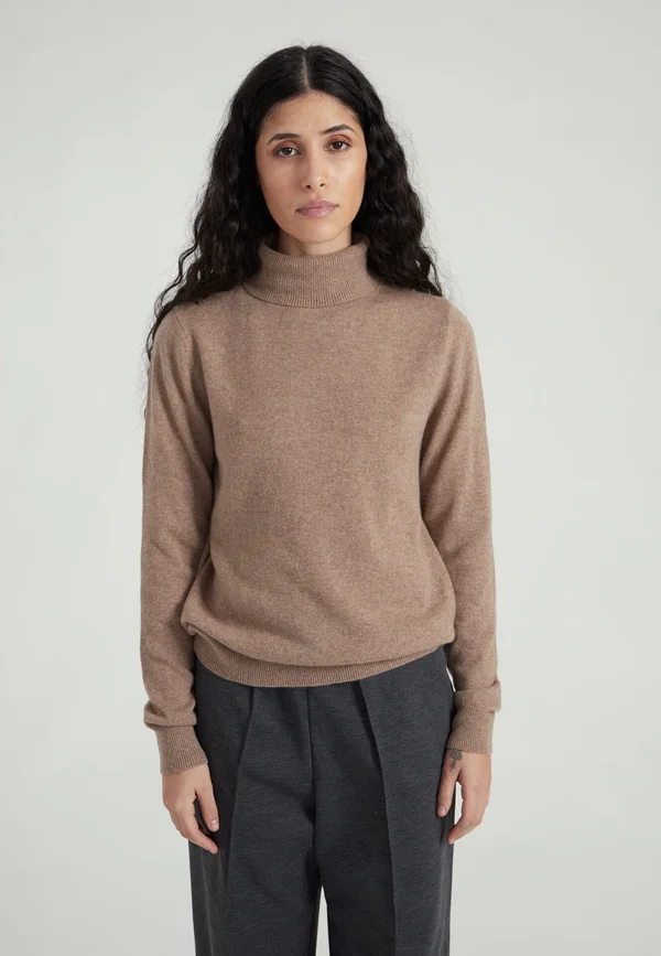 KASCH-MIR TURTLENECK - SLIM - Strickpullover - nougat