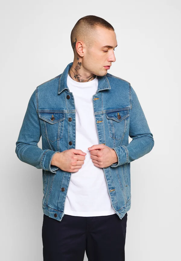 KASH JACKET - Jeansjacke - blue