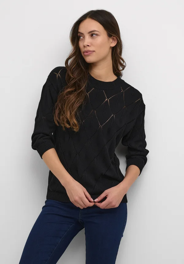 KASILIA - Strickpullover - black deep