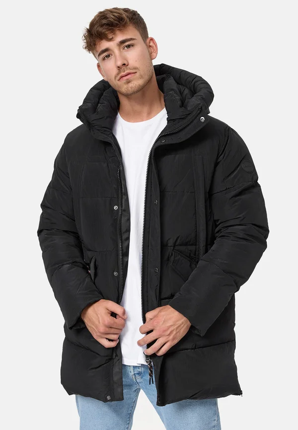 KASPER - Wintermantel - black