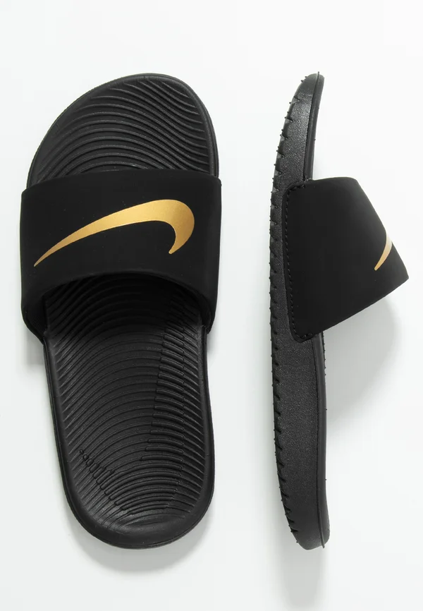 KAWA SLIDE UNISEX - Badesandale - black/metallic gold