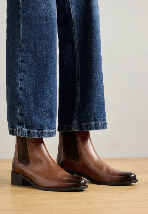KAYA 1 - Stiefelette - wood/dark brown/rich tan/navy