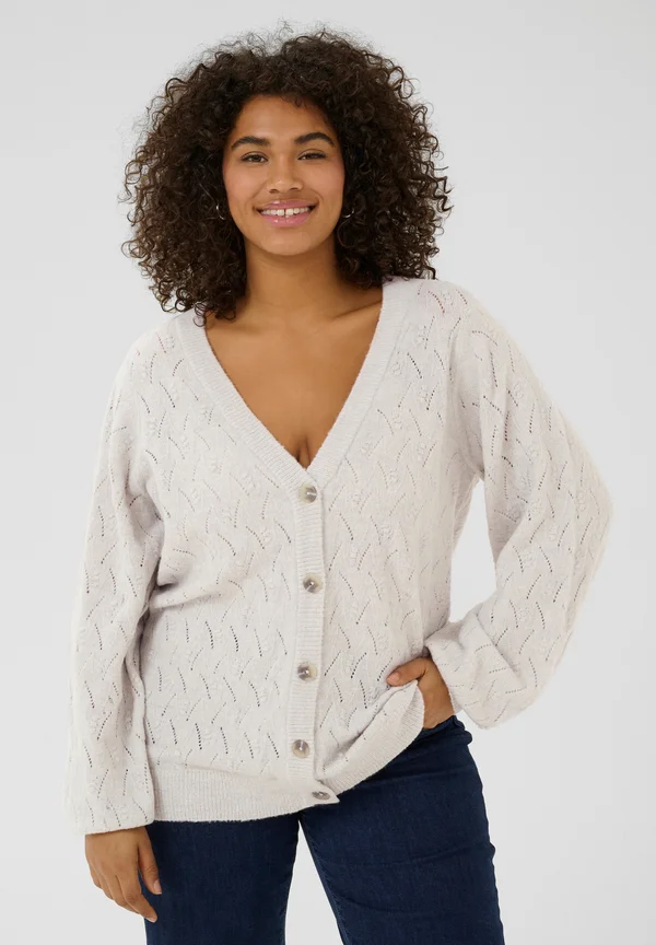 KCANITA - Strickjacke - light grey melange