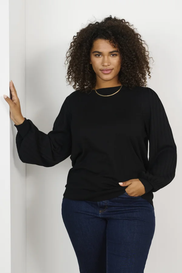 KCLONI KNIT PULLOVER - Strickpullover - black deep