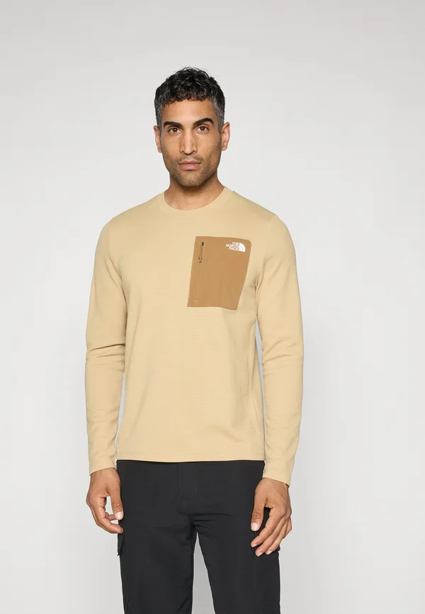 KECHA CREW - Langarmshirt - khaki stone/utility brown