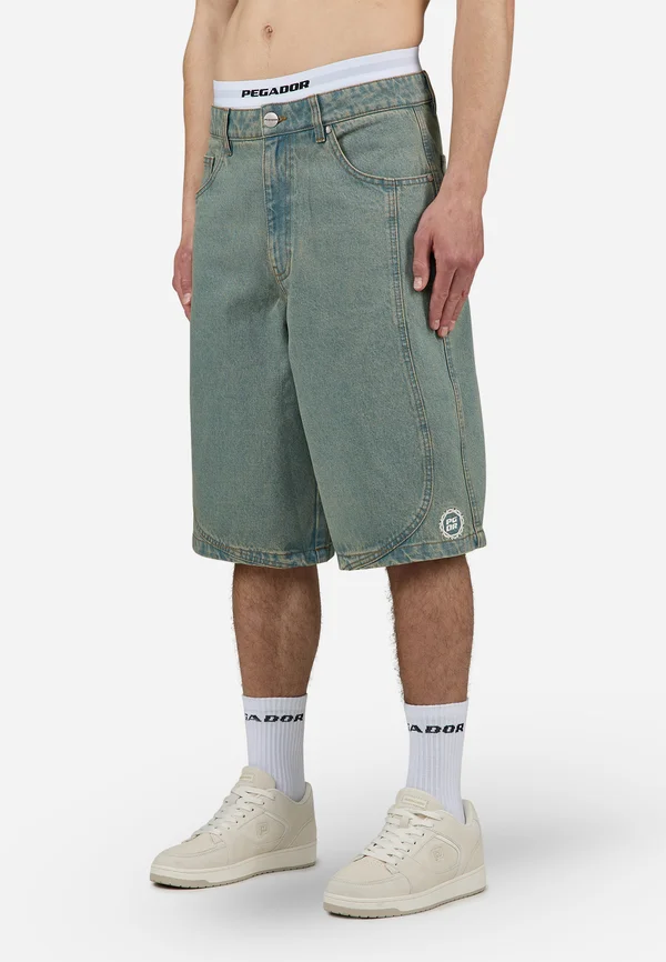 KEEN JORTS - Jeans Shorts - washed vintage blue