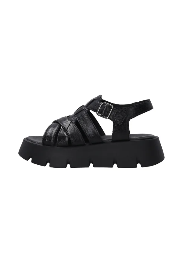 Keilsandalette - black