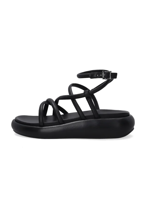 Keilsandalette - black