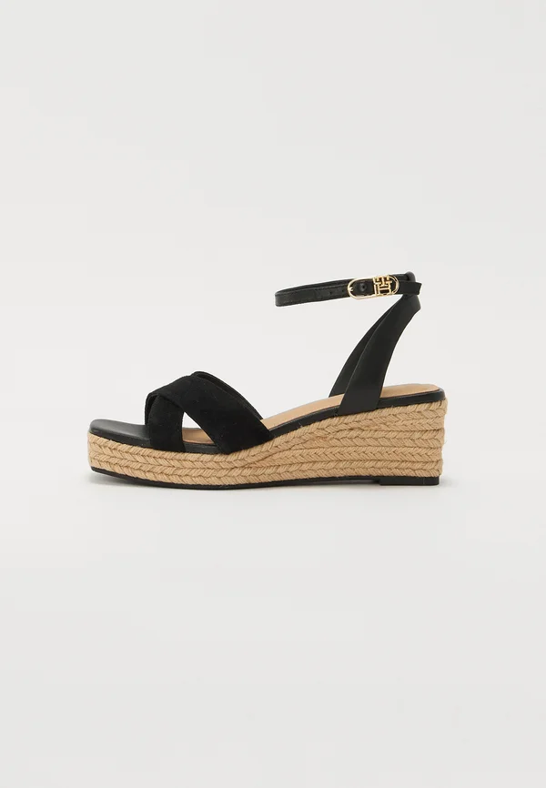 Keilsandalette - black