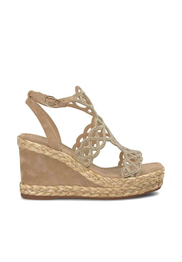 Keilsandalette - marrón claro