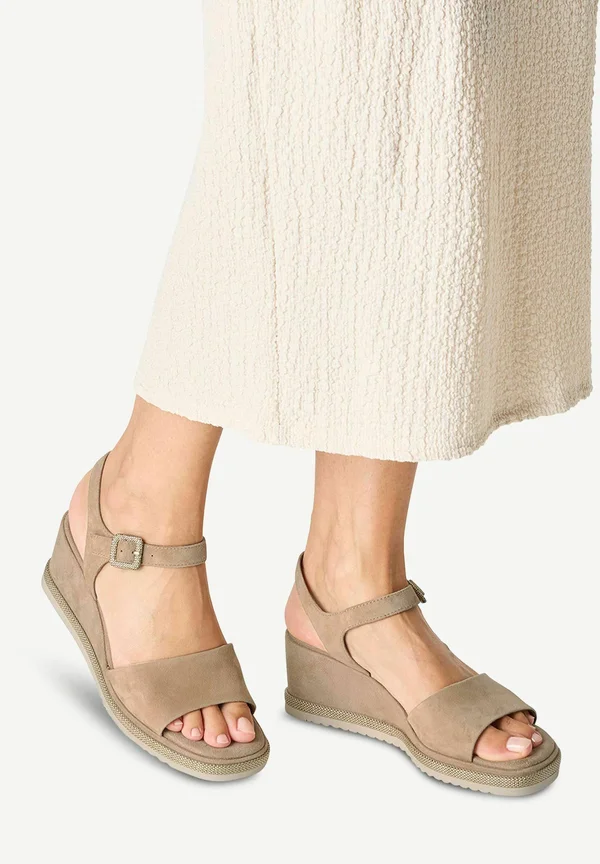 Keilsandalette - tan