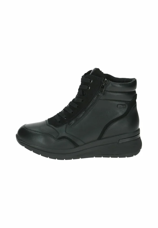 Keilstiefelette - black nappa co