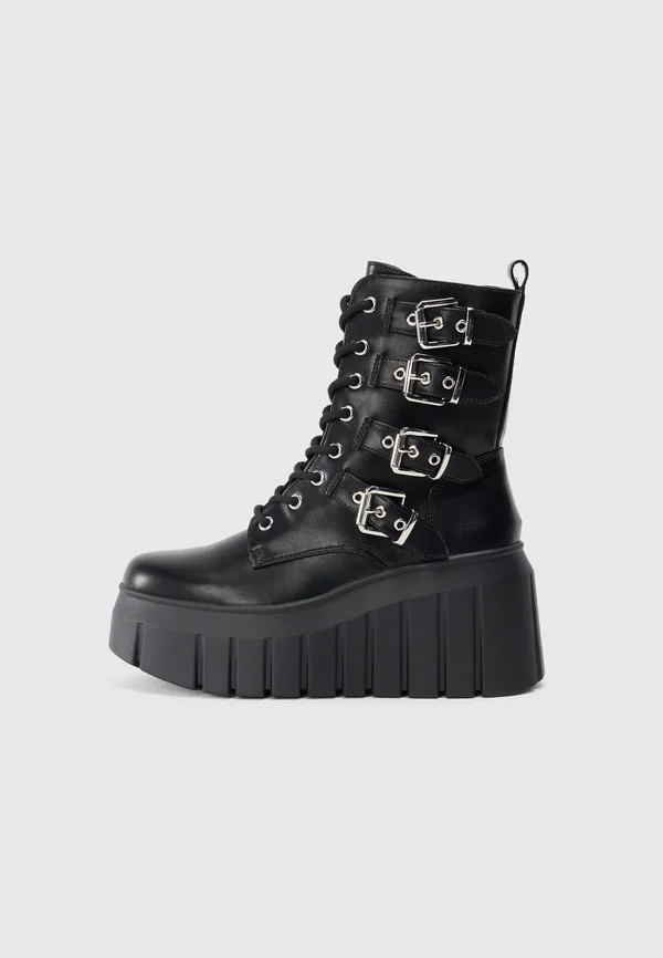 Keilstiefelette - black