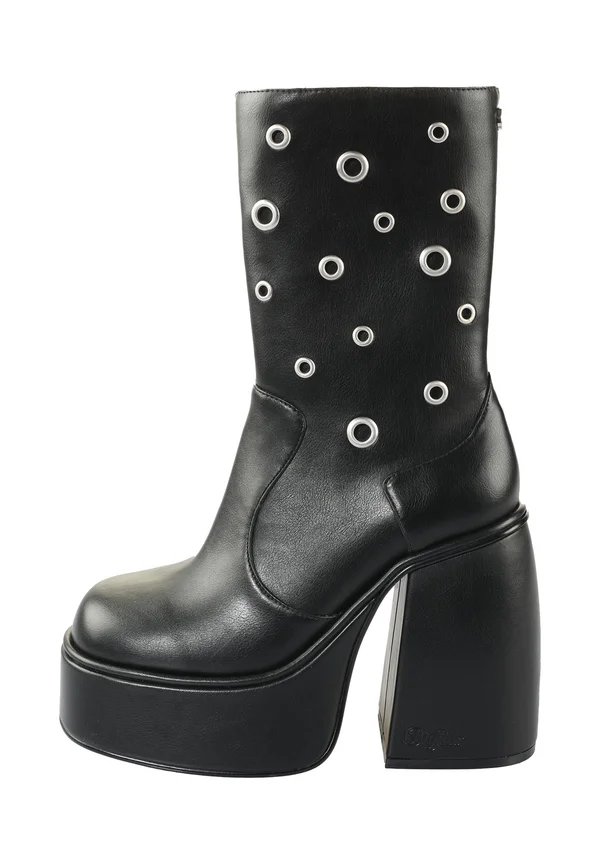 Keilstiefelette - black