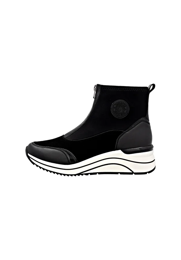 Keilstiefelette - schwarz