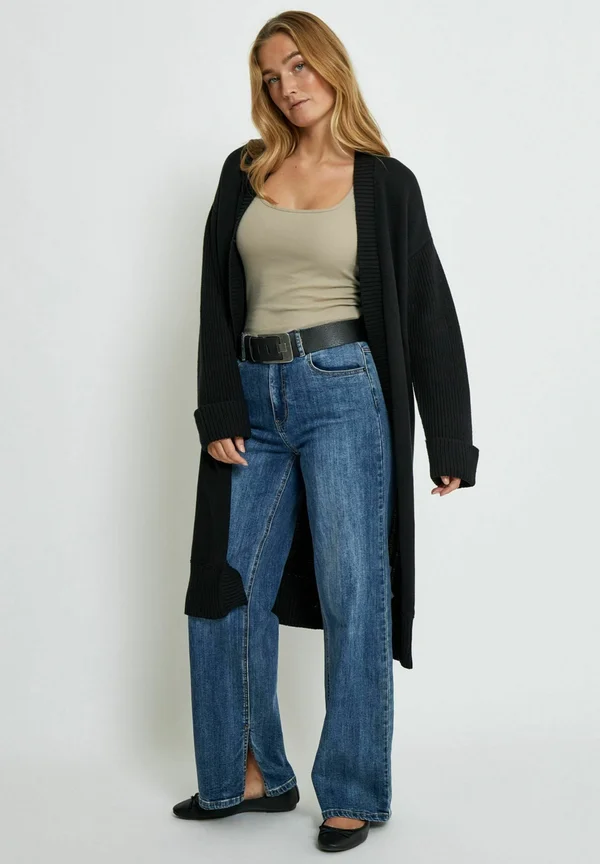 KELA LONG  - Strickjacke - black