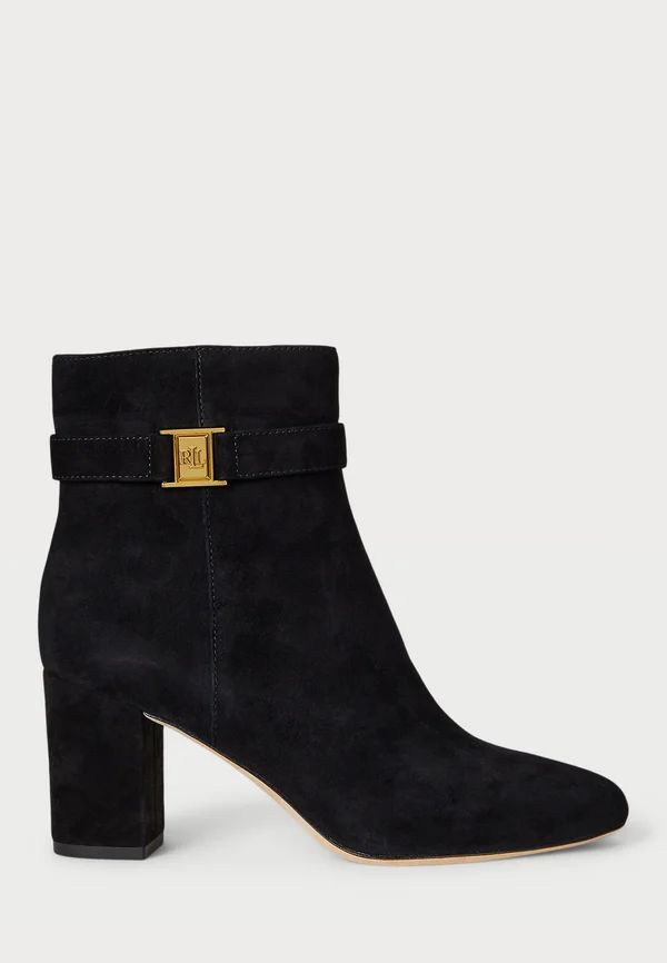 KELLIE SUEDE BOOTIE HEEL - High Heel Stiefelette - black