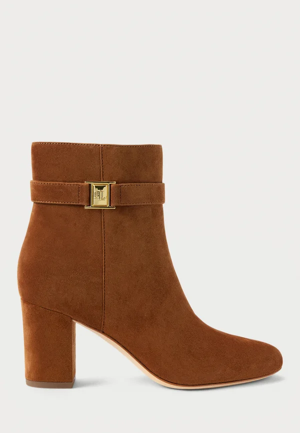 KELLIE SUEDE BOOTIE HEEL - High Heel Stiefelette - lauren tan