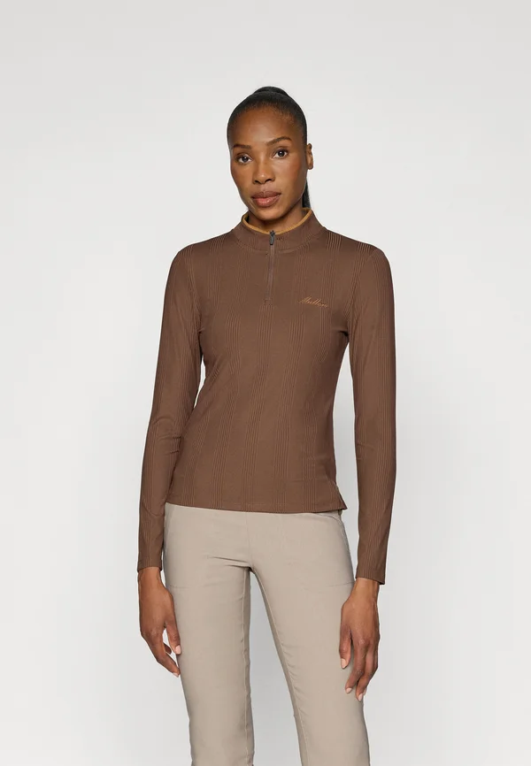 KELLY MOCKNECK - Langarmshirt - mahogany