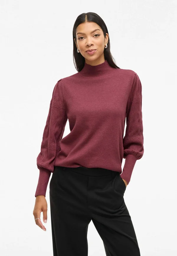 KERRY STEHKRAGEN - Strickpullover - dry rose