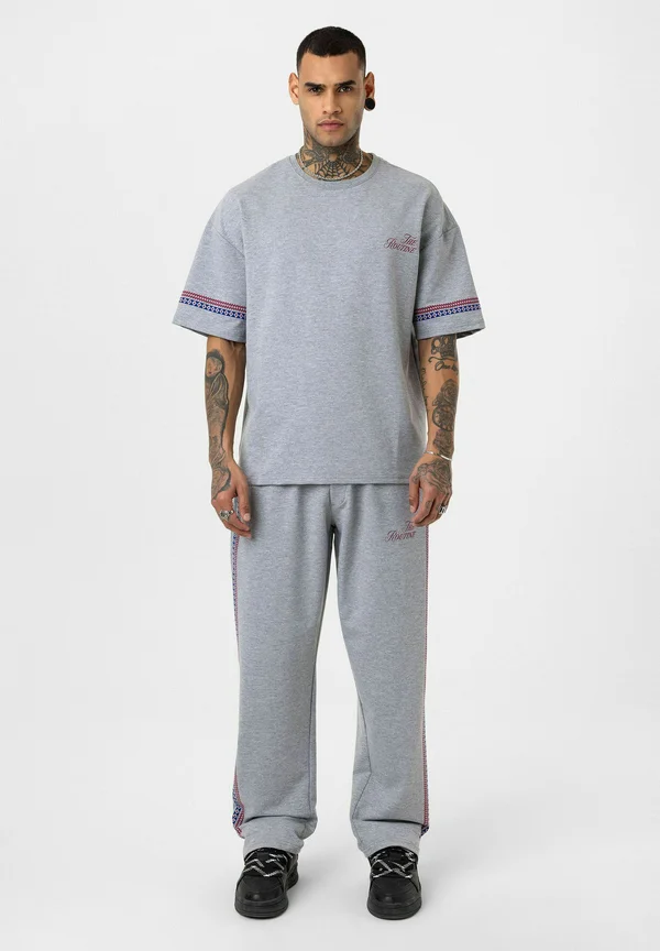 KEVIN SET - T-Shirt print - grey melange