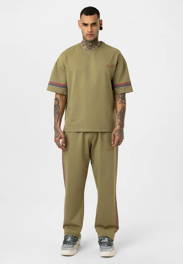 KEVIN SET - T-Shirt print - khaki