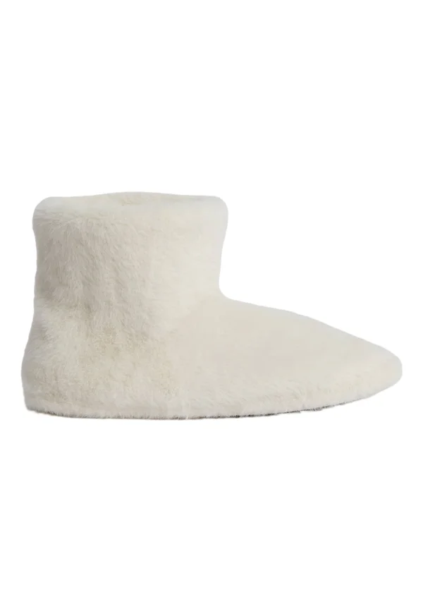 KIDS FUR SLIPPER - Ankle Boot - light cream