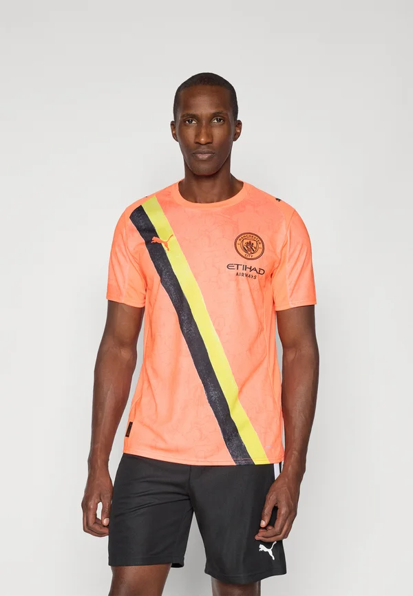 KIDSUPER MANCHESTER CITY FC JERSEY REPLICA - Vereinsmannschaften - neon sun/black