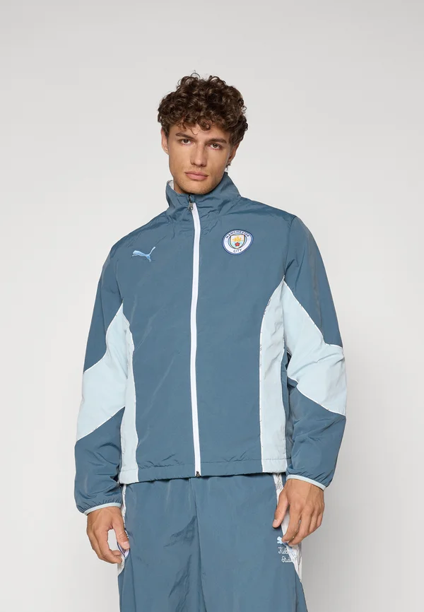 KIDSUPER MANCHESTER CITY FC REVERSIBLE JACKET - Vereinsmannschaften - gray skies/team light blue