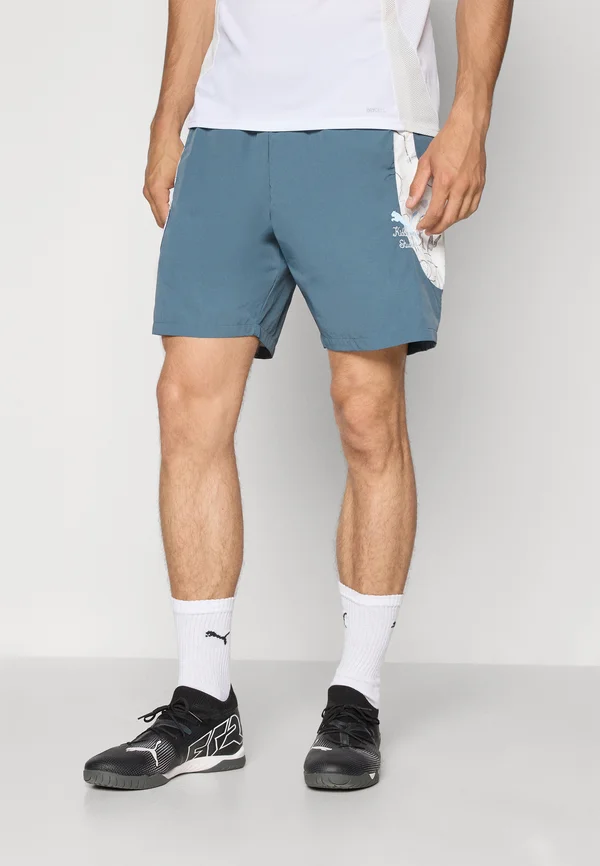 KIDSUPER MANCHESTER CITY FC TRAVEL SHORT - Vereinsmannschaften - gray skies/frosted dew