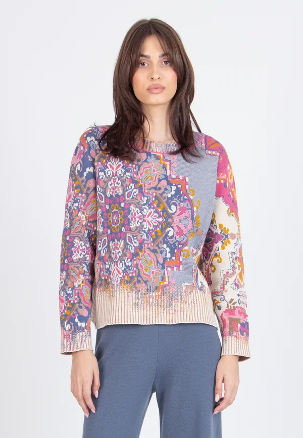 KILIM PATTERN - Strickpullover - off white