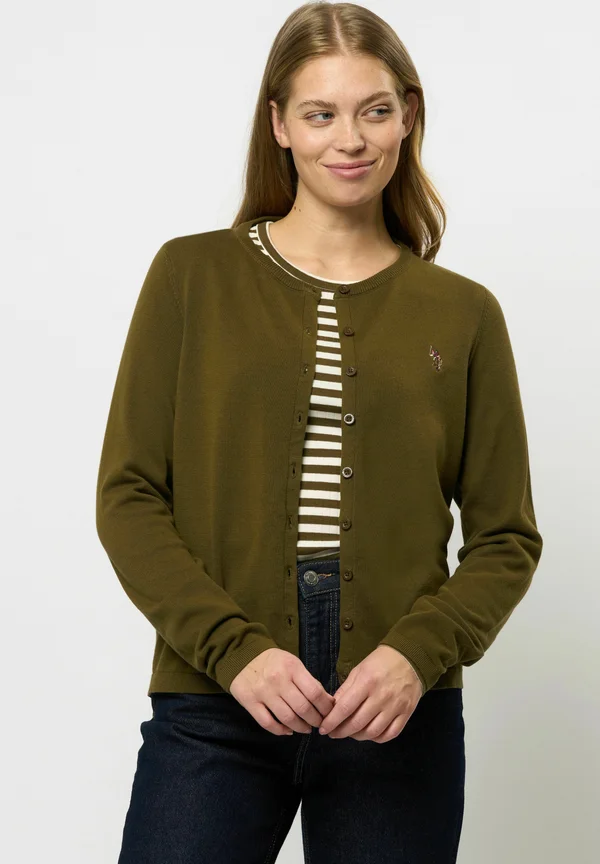 KIMMI - Strickjacke - dark olive