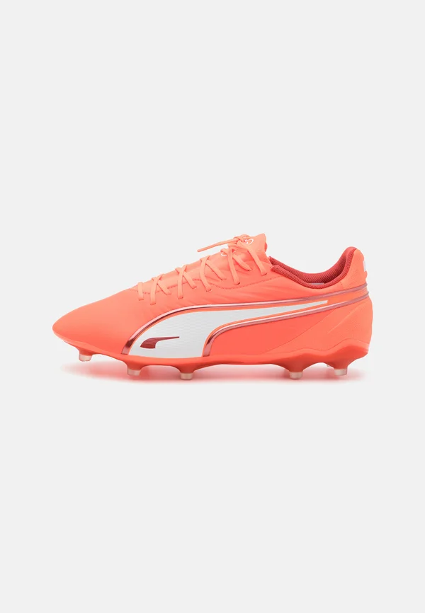 KING MATCH FG/AG - Fußballschuh Nocken - glowing red/white/red fire