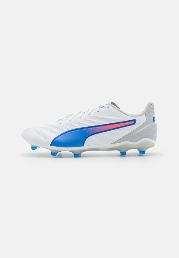KING PRO FG/AG - Fußballschuh Nocken - white/bluemazing/flat light gray