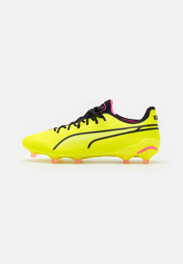 KING ULTIMATE FG/AG - Fußballschuh Nocken - electric lime/black/poison pink